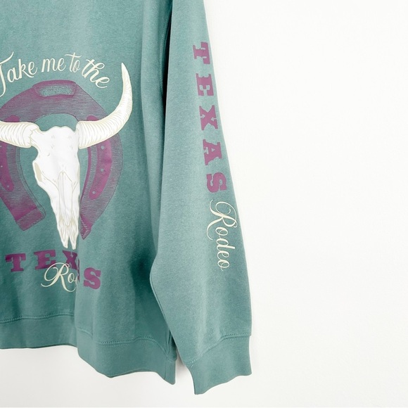 NEW Love for Humanity Couture Fleece Collection Rodeo Sweatshirt Size Medium (M) - Picture 6 of 6